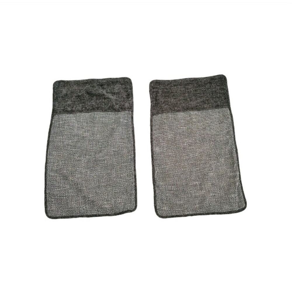 HiEnd Accents Gray Herringbone King Pillow case Sham Set of 2 Pair 21"x34" Zip